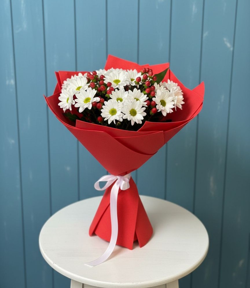 Букет цветов из: Хризантемы в Токсово