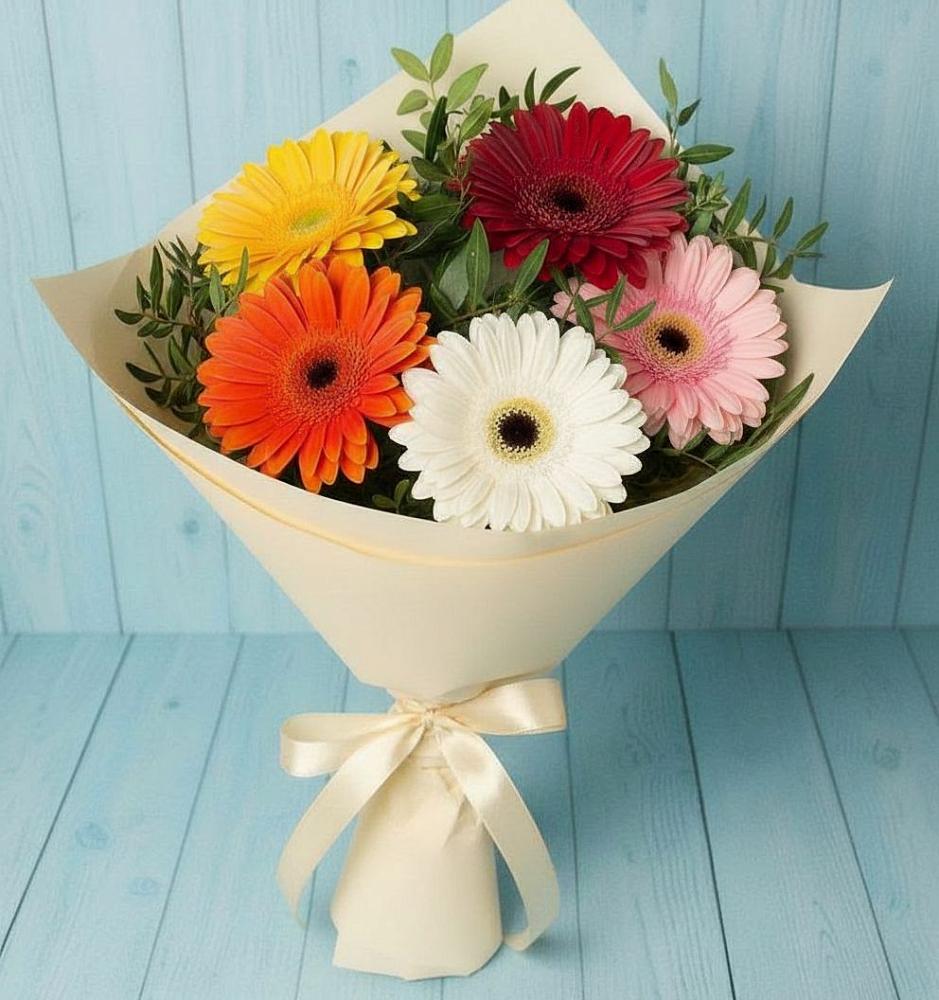 Букет цветов из: Герберы в Токсово