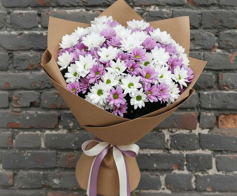 Букет цветов из: Хризантемы в Токсово