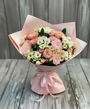 Букет цветов из:  Гвоздики, Розы и Хризантемы в Токсово