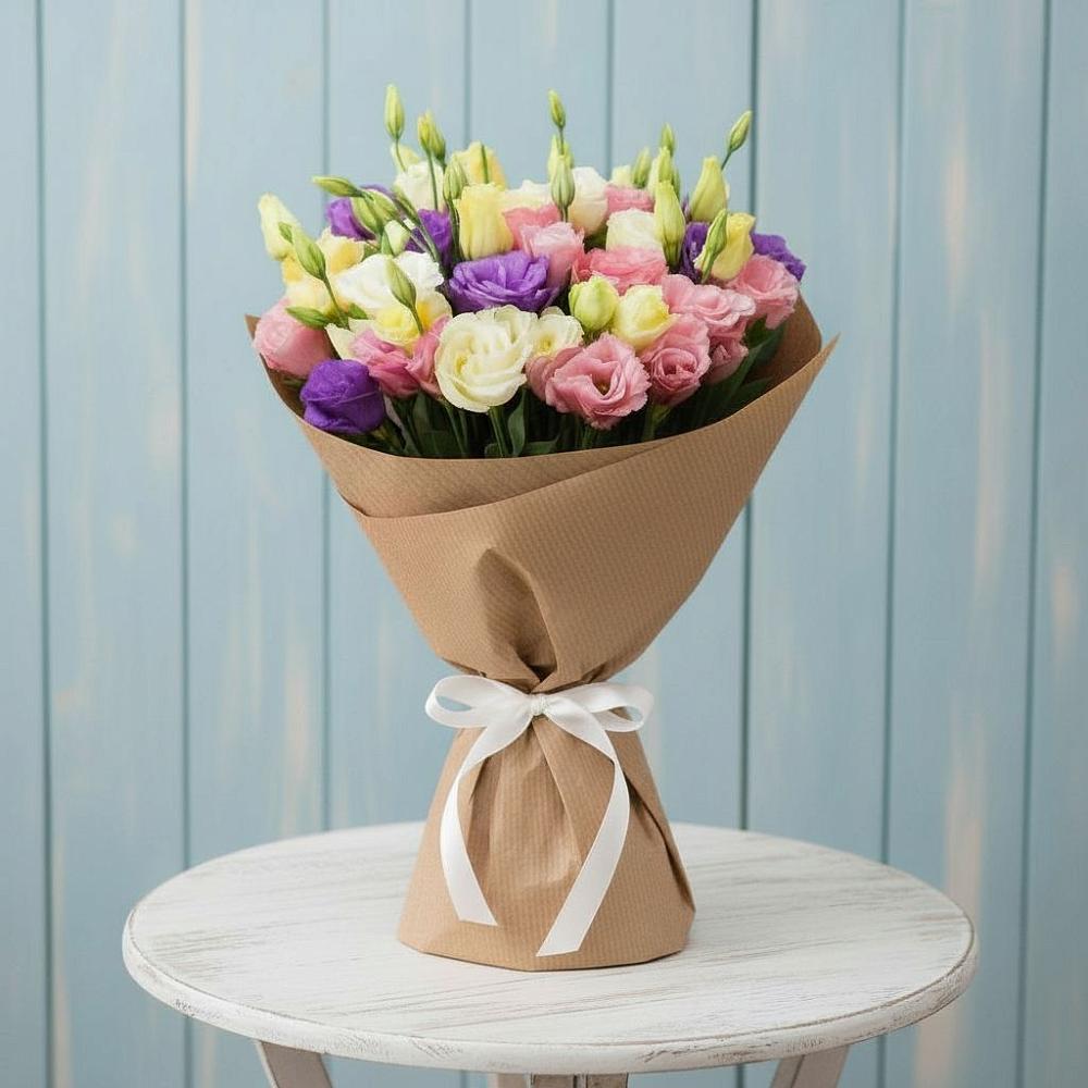 Букет цветов из: Лизиантусы в Токсово