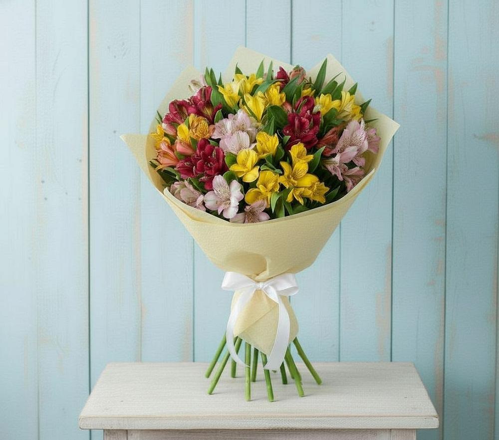 Букет цветов из: Альстромерии в Токсово