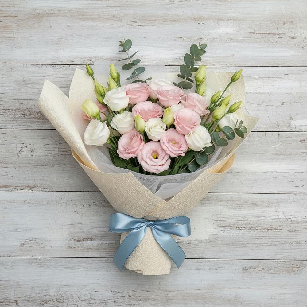 Букет цветов из: Лизиантусы в Токсово